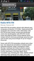 Radio MTA capture d'écran 1