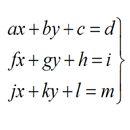 APK System Equations 3x3