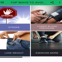 TOP WAYS TO AVOID STROKE poster