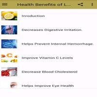 Health Benefits Of Lemons Poster