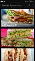 Recettes De Sandwichs (offline) capture d'écran 1