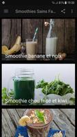 Recettes Smoothies Sains Faciles et Rapide الملصق