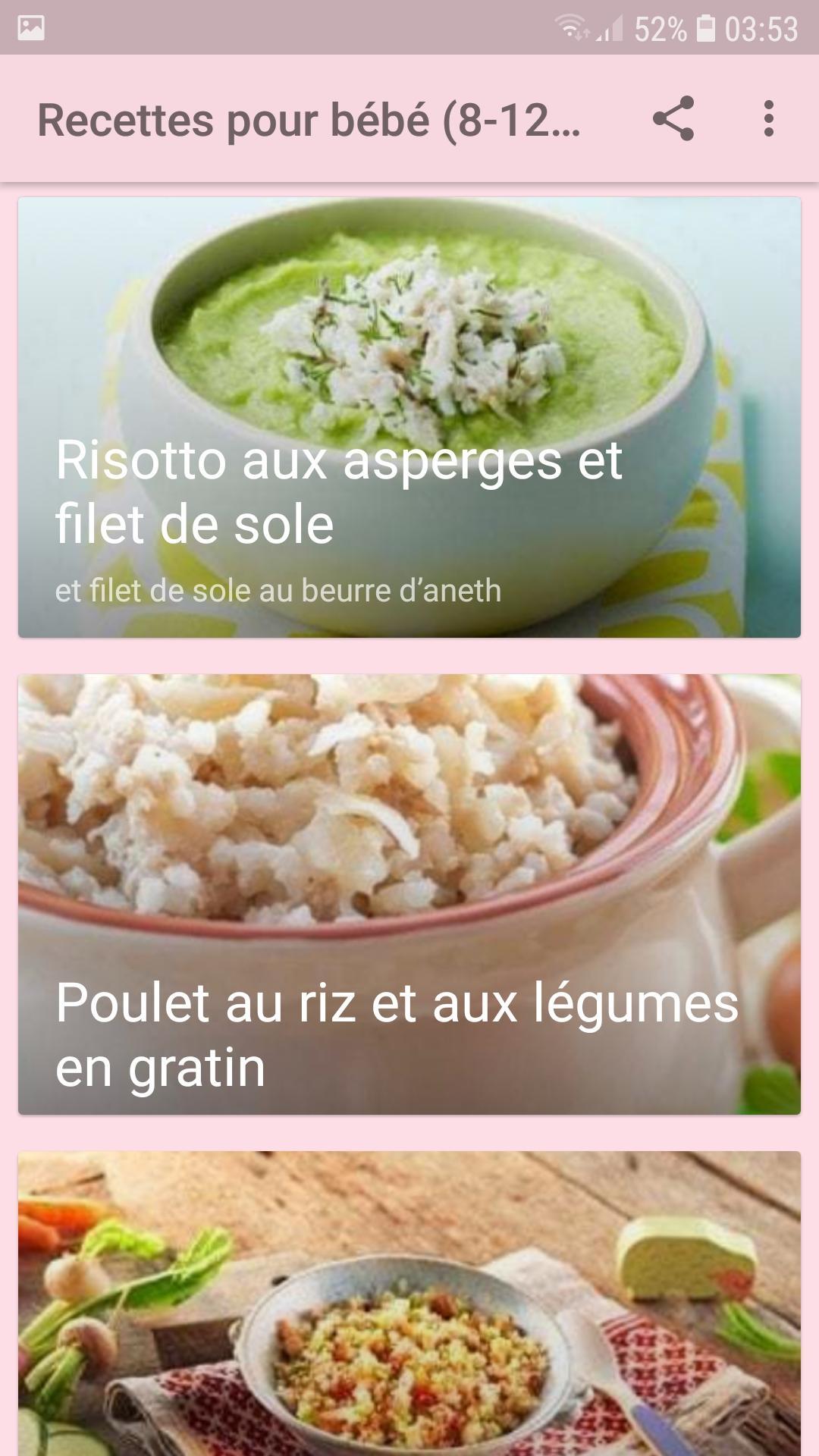 Recettes Pour Les Bebe 8 12 Mois Offline For Android Apk Download Recettes Pour Les Bebe 8 12 Mois Offline For Android Apk Download
