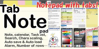 Poster "Tab Notepad"! Switch notes qu