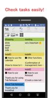برنامه‌نما "Tab Notepad"! Switch notes qu عکس از صفحه