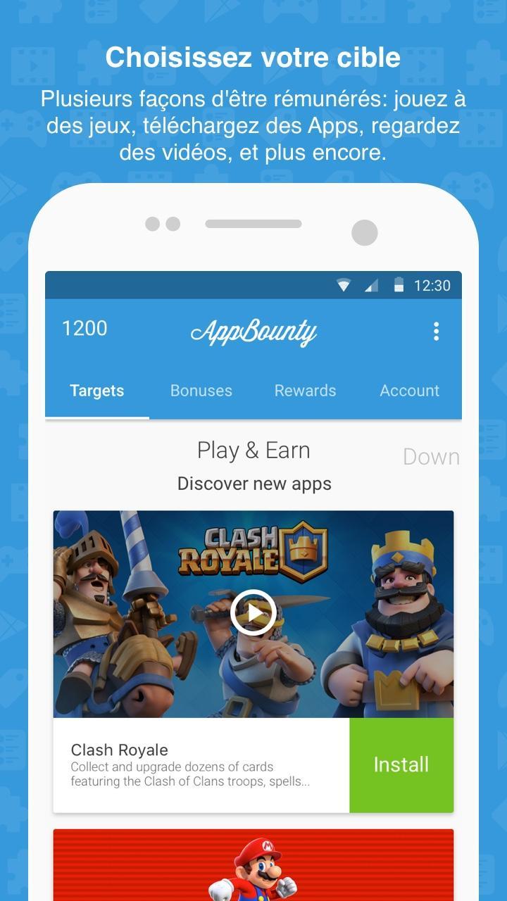 Appbounty.Net Application Pour Gagner Des Gemmes Clash Royal ... - 