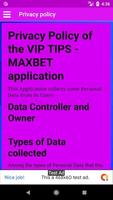 VIP TIPS -MAXBET capture d'écran 3