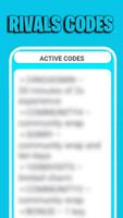 Rivals Redeem Codes скриншот 1