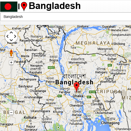 Bangladesh map