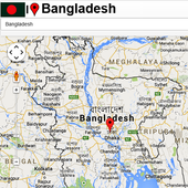 Bangladesh map ไอคอน