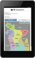 Bangladesh map পোস্টার