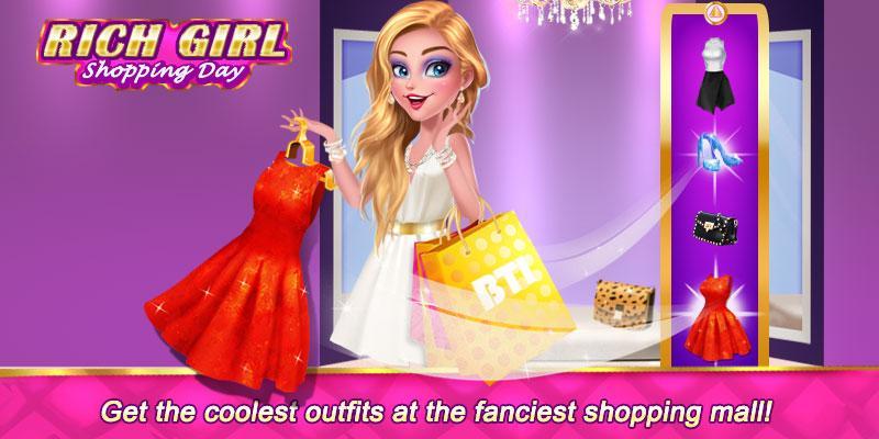 Rich Girl Shopping Day Dress Up Makeup Games For Android Apk Download - rich roblox outfits
