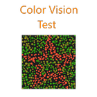 Test de vision couleur icône