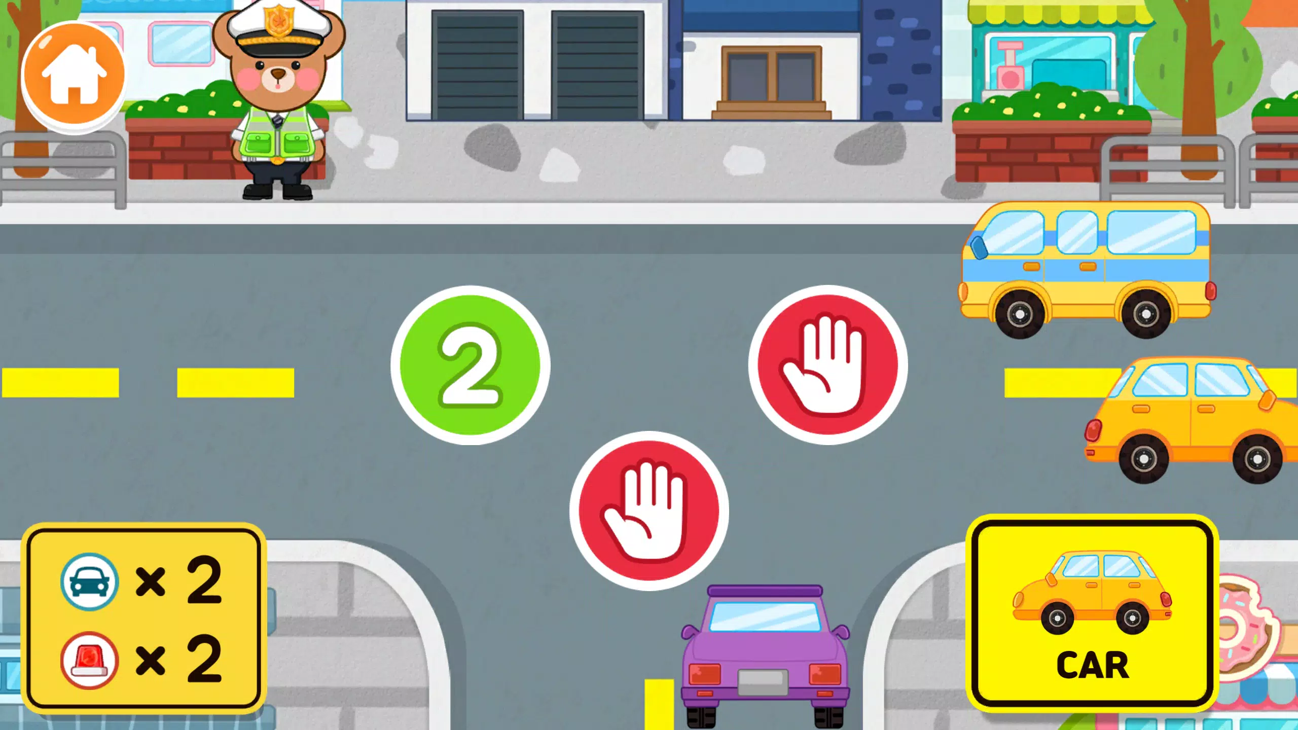 어린이 경찰관 – 경찰차 게임(교통질서, 도둑잡기, 미