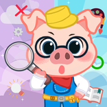 ”เกมหาจุดแตกต่าง - ลูกหมูสามตัว