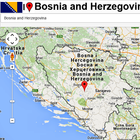 Bosnia map icône