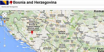 Bosnia map capture d'écran 3
