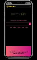 WECRIPT | Private, Fast, Safe & incognito Search Affiche