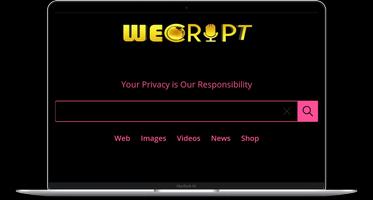 WECRIPT | Private, Fast, Safe & incognito Search captura de pantalla 1