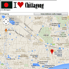 Chittagong map ไอคอน