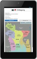 Chittagong map Affiche