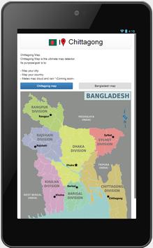 Chittagong map poster