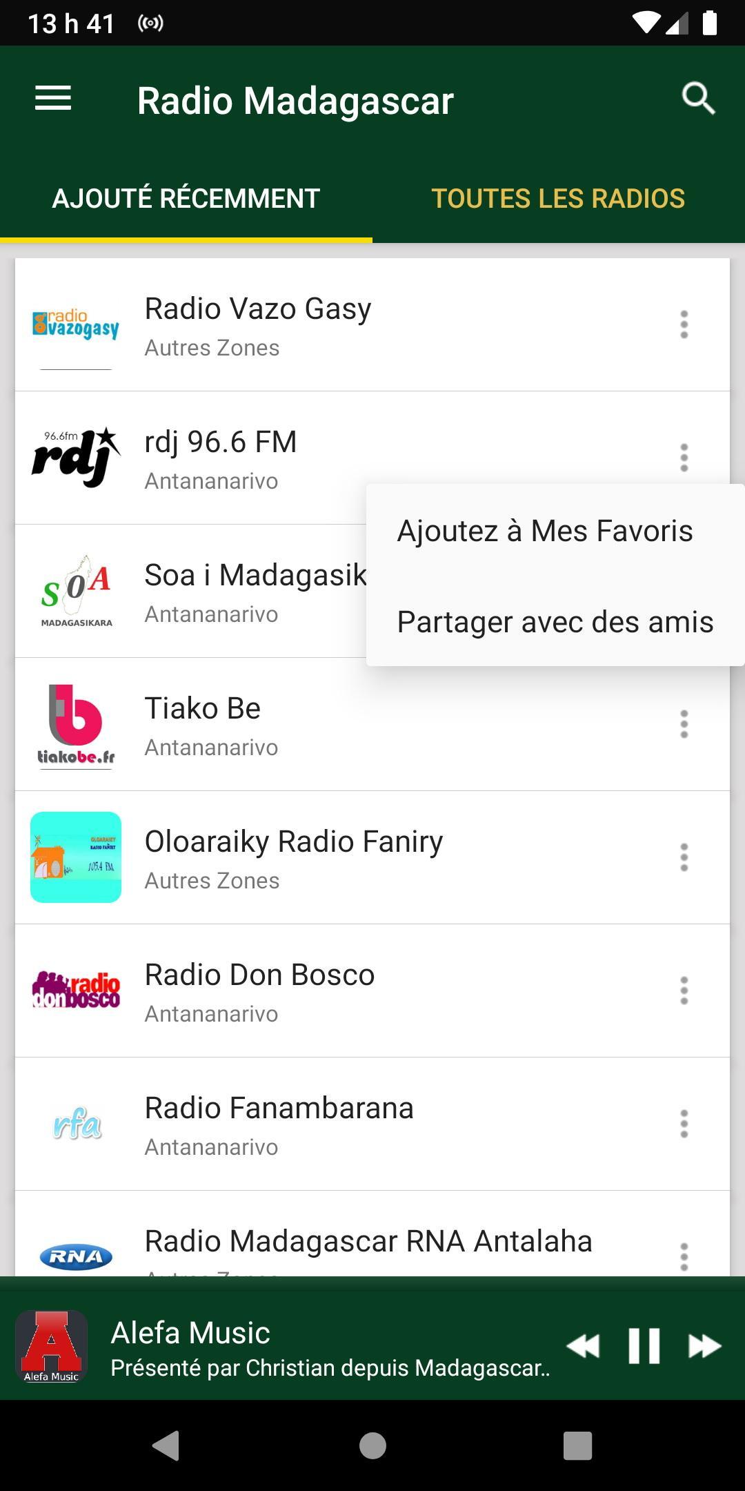 Stations de Radio Madagascar APK pour Android Télécharger