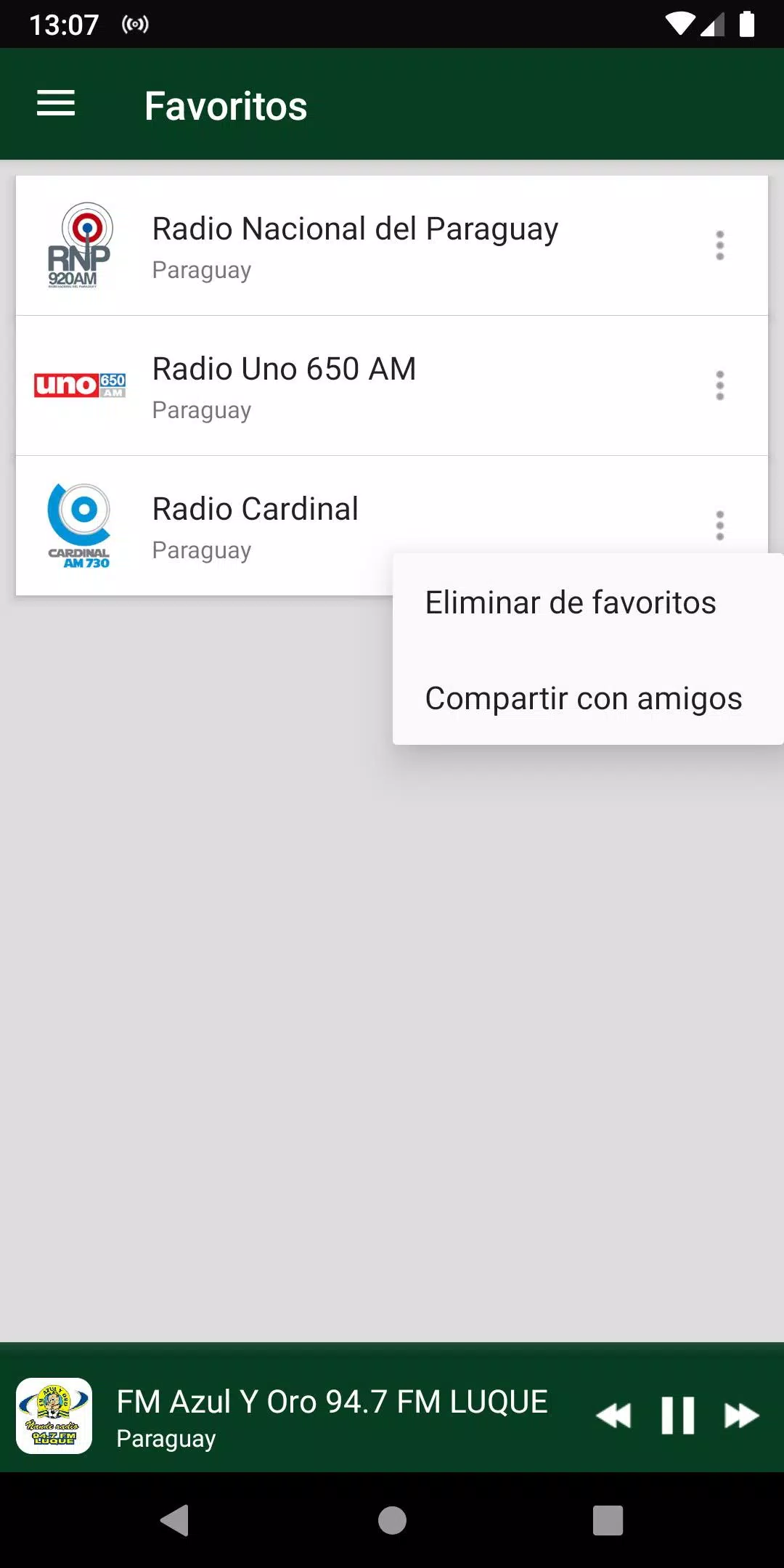 Descarga de APK de Estaciones de radio de Paraguay 🇵🇾 para Android
