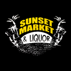 Sunset market and Liquor Zeichen