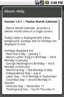 Twelve Month Calendar スクリーンショット 2