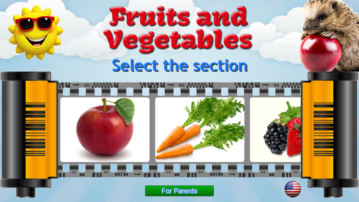 Fruits and Vegetables for Kids poster