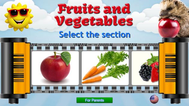 Fruits and Vegetables for Kids 截图 10