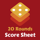 20 Rounds Score Sheet ícone