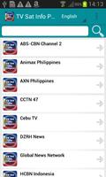 टीवी उपग्रह जानकारी फिलीपींस पोस्टर