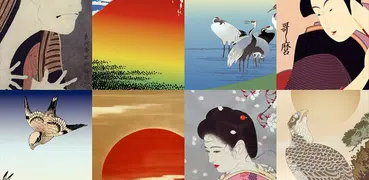 Ukiyo-e-Hintergrundbilder