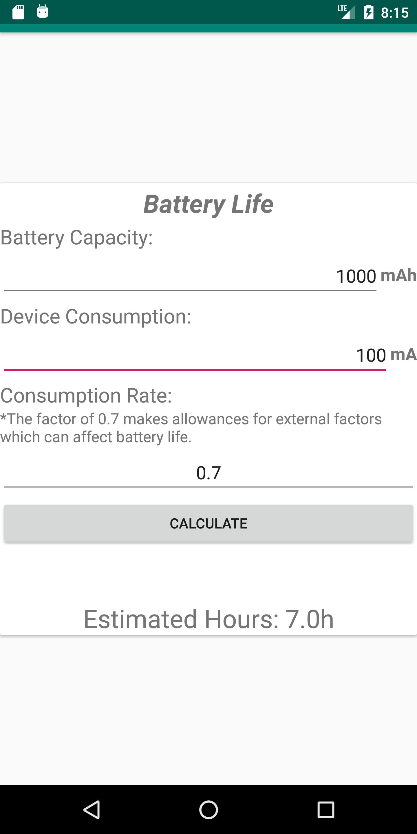 Battery Life Calculator for Android - APK Download