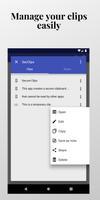 Secure Clips Private clipboard captura de pantalla 3