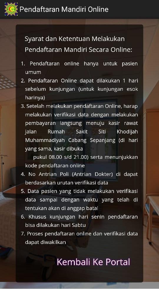 Daftar Online Rs Siti Rahmah Daftar Online Rs Siti Khodijah Sepanjang