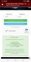 SSH/VPN Account Creator captura de pantalla 3