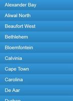 Weather of South Africa Plakat