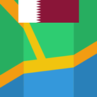 Doha Qatar Offline Map Zeichen