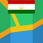 Dushanbe Tajikistan Map icône