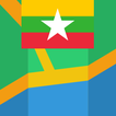 Yangon (Rangoon) Myanmar Map icon
