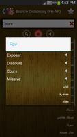 Bronze Dictionary Pro (FR-AR) syot layar 2