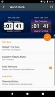 World Clock Widget 2024 Pro اسکرین شاٹ 2