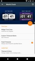World Clock Widget captura de pantalla 2