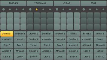 برنامه‌نما drum machine عکس از صفحه