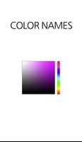 Names of RGB colors designer poster