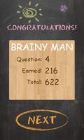 Brainy Man - Trivia Hangman screenshot 2