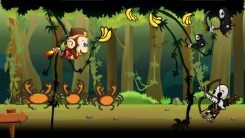 curious monkey banana :jungle shooter Plakat